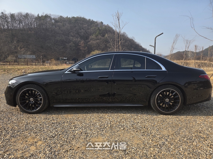 메르세데스-벤츠의 플래그십 세단 ‘S450 4MATIC’. 양평 | 원성윤 기자 socool@sportsseoul.com