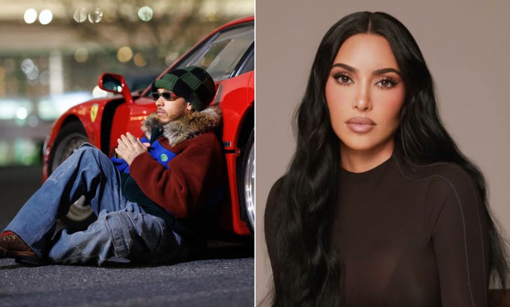 Lewis Hamilton and Kim Kardashian / Credit: Instagram