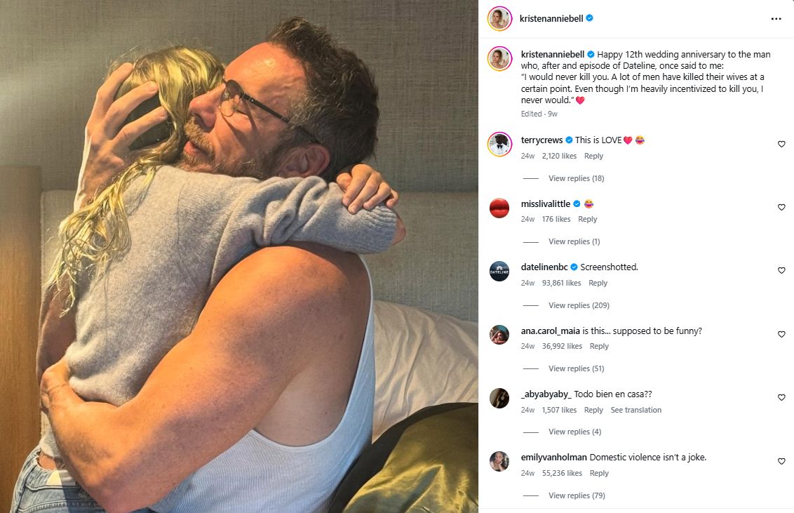 Kristen Bell\'s Instagram Post / Credit: Instagram