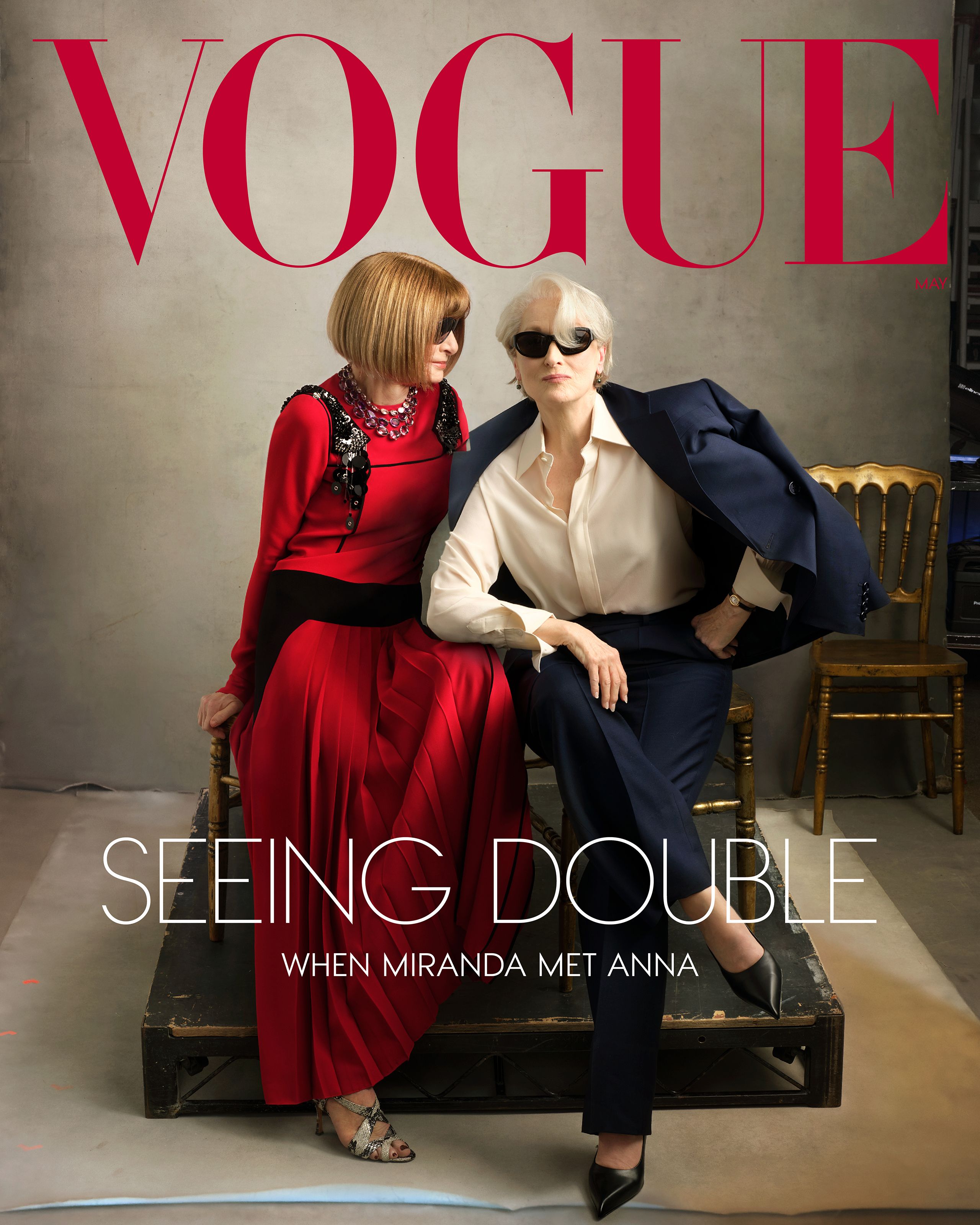 Meryl Streep and Anna Wintour / Credit: X (Vogue Magazine)