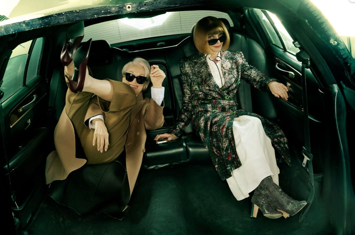 Meryl Streep and Anna Wintour / Credit: X (Vogue Magazine)