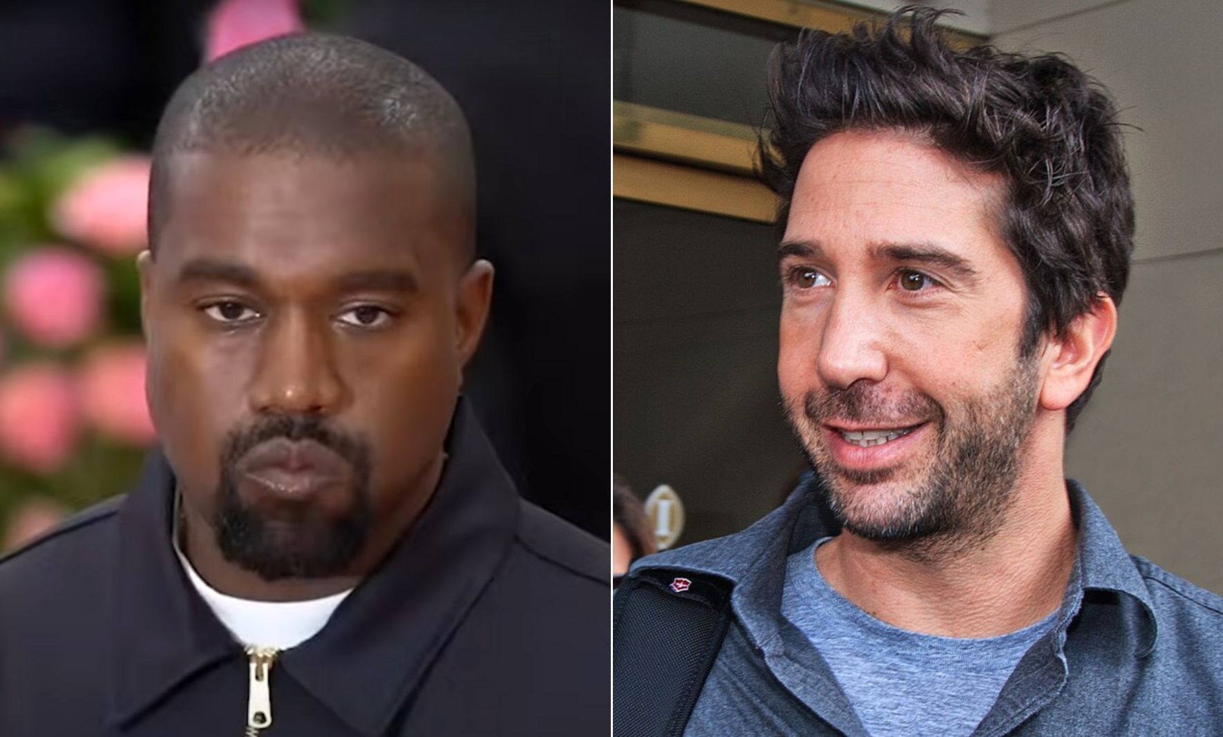 Kanye West and David Schwimmer / Credit: WikimediaCommons