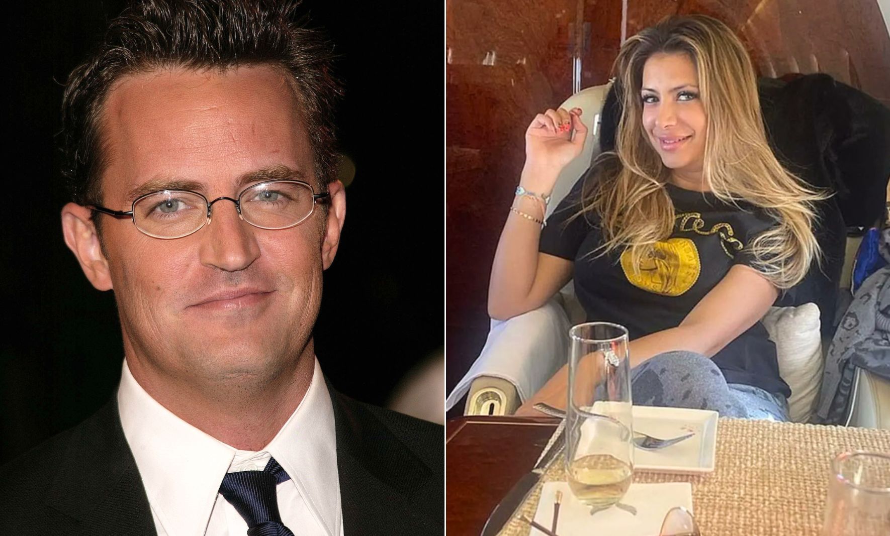 Matthew Perry (left) and \'Ketamine Queen\' Jasveen Sangha (right) / Credit: DepositPhotos and X