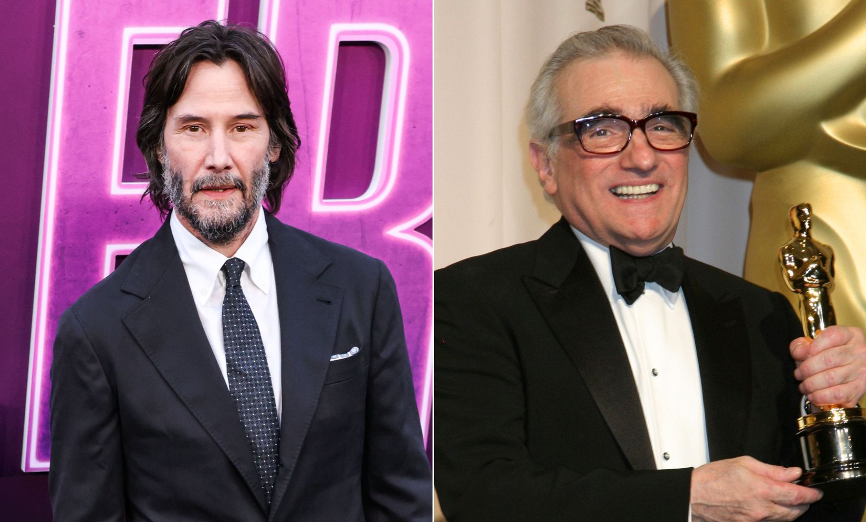 Keanu Reeves and Martin Scorsese / Credit: DepositPhotos