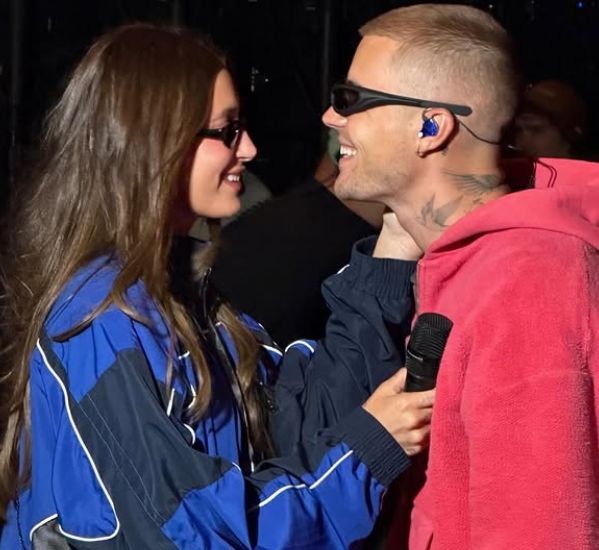 Justin Bieber with Hailey Bieber / Credit: Instagram