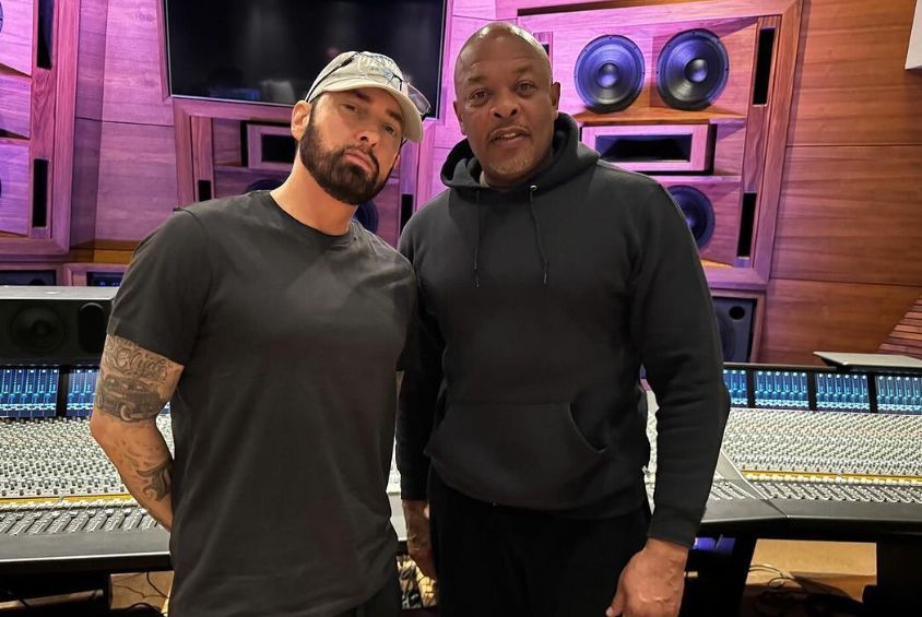 Eminem with Dr. Dre / Credit: Instagram