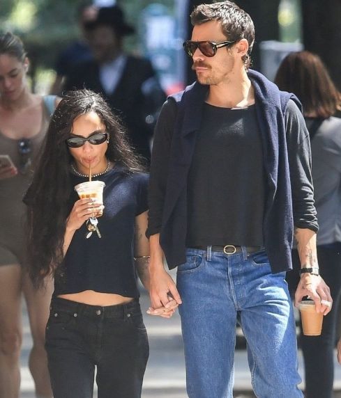 Harry Styles and Zoë Kravitz / Credit: X