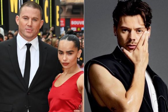 Channing Tatum, Zoë Kravitz and Harry Styles / Credit: X