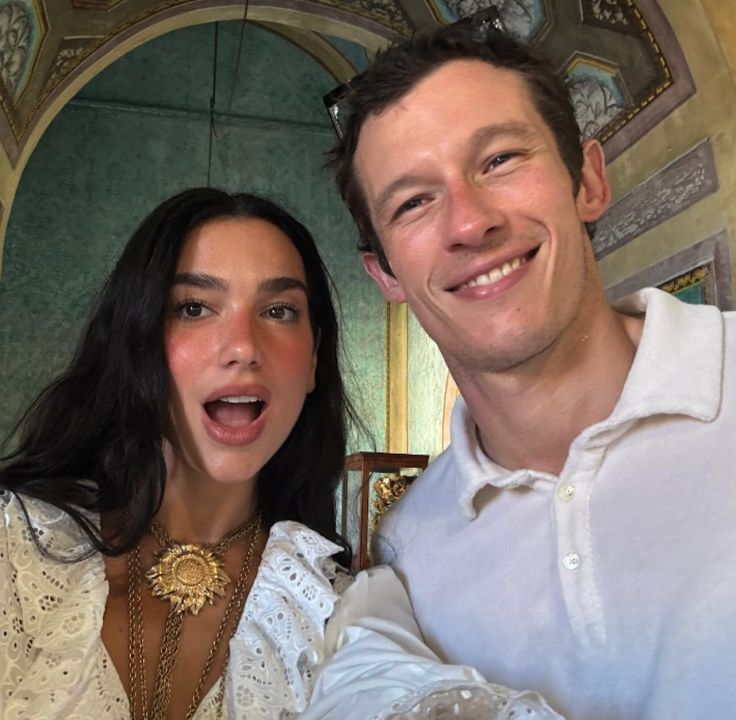 Dua Lipa  and Callum Turner / Credit: Instagram