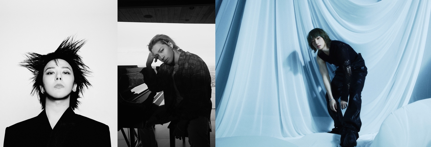 그룹 빅뱅 멤버 지드래곤(왼쪽부터), 태양, 대성[갤럭시코퍼레이션, 더블랙레이블, 알앤디컴퍼니 제공. 재판매 및 DB 금지]