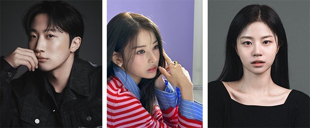 (왼쪽부터) 김명준, 지니, 이예인(사진제공=호기로운컴퍼니, 주식회사 에이엠에이)