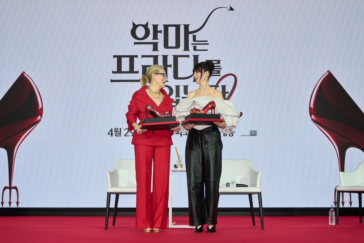 〈악마는 프라다를 입는다 2〉 내한 기자간담회 현장(사진제공=월트디즈니 컴퍼니 코리아)