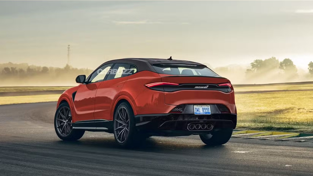 맥라렌 SUV 후면부 예상 렌더링 / 사진=carbuzz