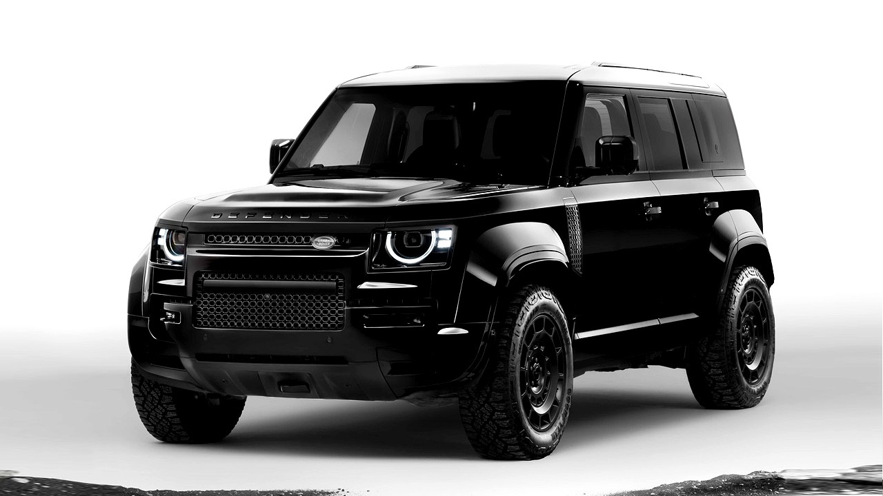 랜드로버 디펜더 옥타 블랙 전측면 쿼터 뷰 /사진=JLR그룹