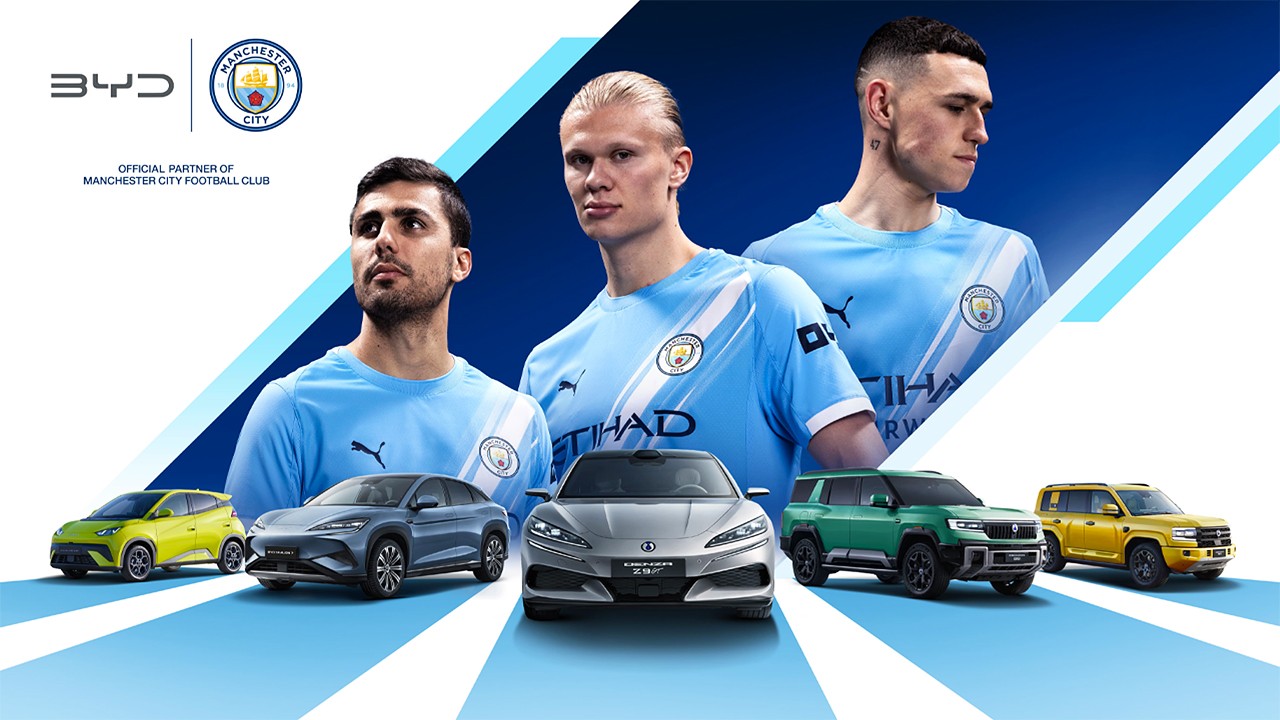 BYD 맨체스터 시티 파트너십 이미지 / 사진=BYD