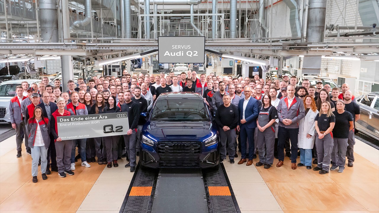 아우디 Q2 생산 종료 기념사진 / 사진=아우디