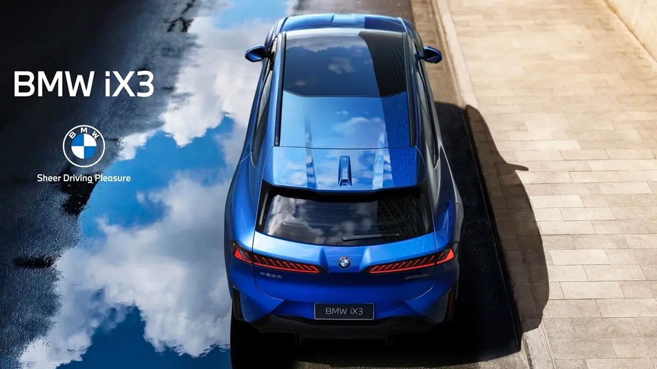 중국 시장 전용 BMW iX3 롱휠베이스 후면부 / 사진=BMW