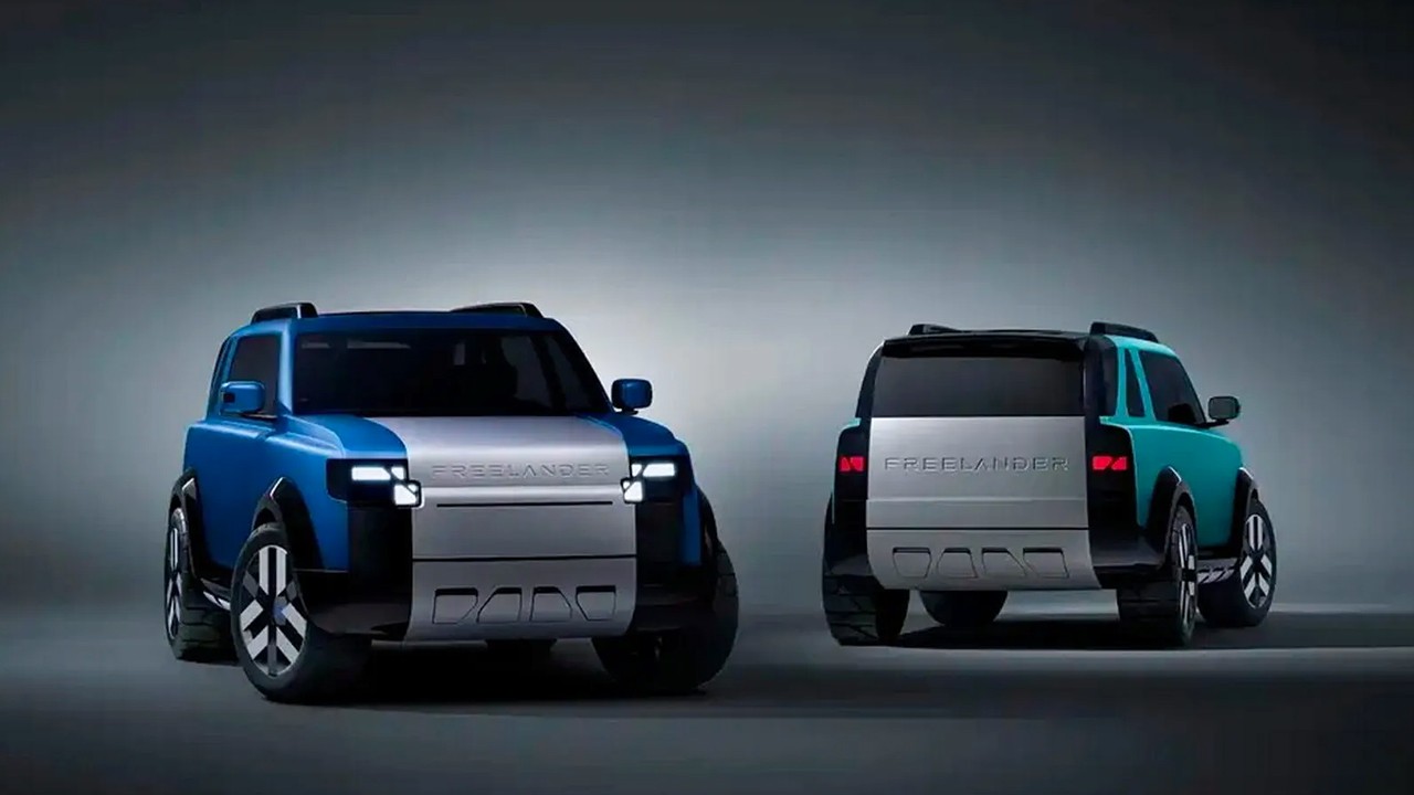 체리 JLR 프리랜더 콘셉트 97 전면과 후면 / 사진=Chery JLR