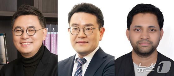 UNIST Professors Kim Soo-hyun and Kwon Soon-yong, and Research Professor Devananda Mohapatra (Provided by UNIST) / News1