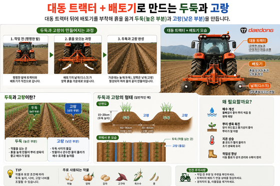 Explanation of the Tractor Tiller Operation Process and Terminology / Provided by Daedong