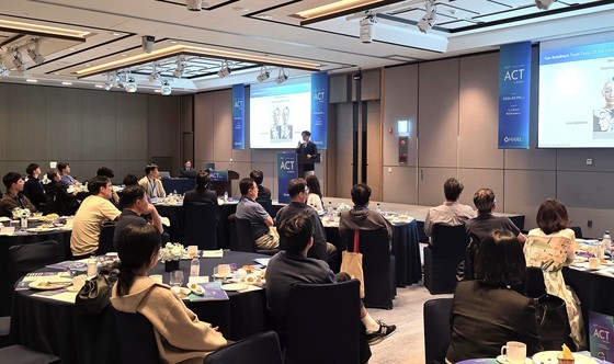 Hugel held the H.E.L.F. ACT in Region event at the Signiel Hotel in Busan / Provided by Hugel
