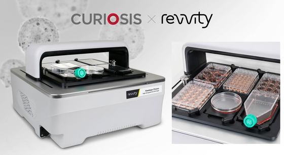 Image of the Hawkeye Chrono live-cell imaging system, supplied by Curiosys as an ODM product under the Revvity brand / Provided by Curiosis
