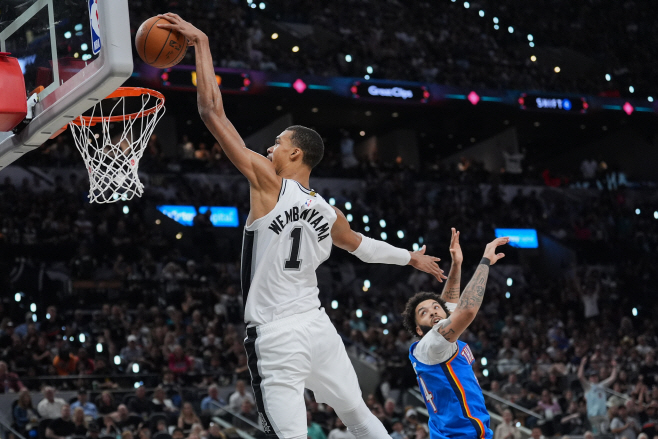 APTOPIX Thunder Spurs Basketball