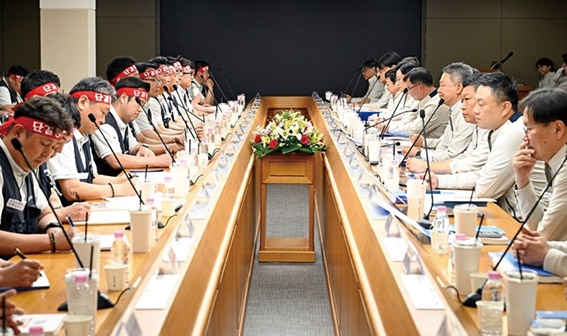 ▲ 현대차 노사 임단협 상견례. 사진 = 현대차