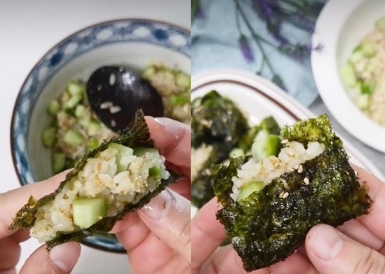 오이 김밥 [유튜브 캡처]