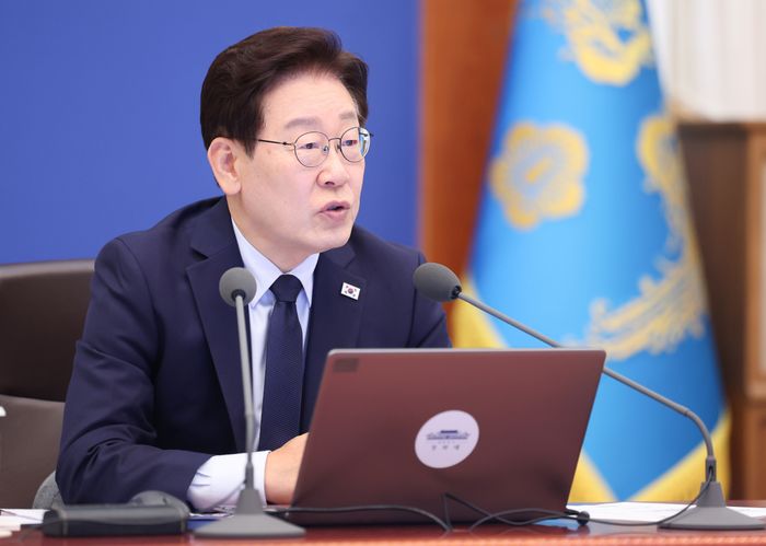 이재명 대통령이 28일 청와대에서 열린 수석보좌관회의에서 발언하고 있다. ⓒ청와대통신사진기자단
