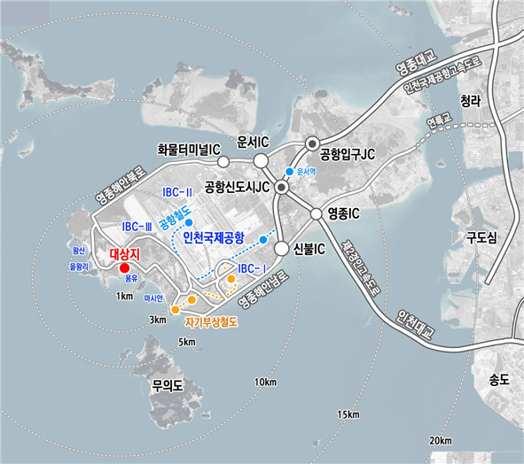 인천 용유 도시개발구역 위치도 ⓒiH 제공