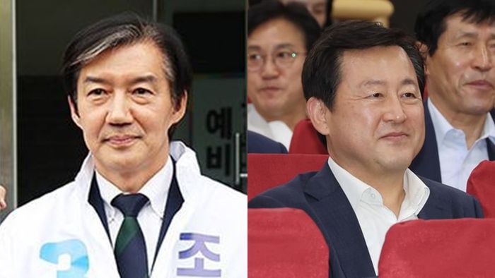조국 조국혁신당 대표와 김용남 전 의원.ⓒ연합뉴스, 뉴시스