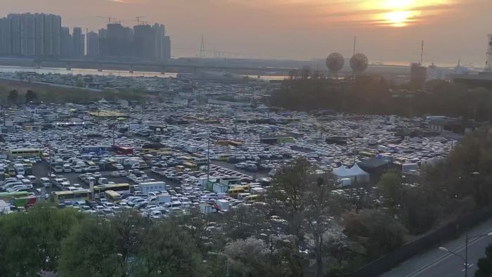 인천시 연수구 옥련동 옛 송도유원지 일대 중고자동차 수출단지 전경 ⓒ 데일리안 DB