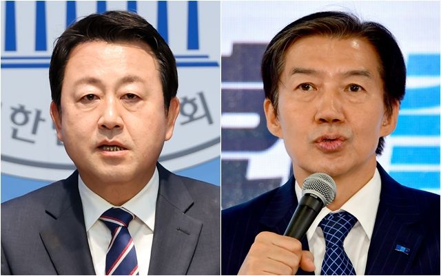 경기 평택을 국회의원 재선거에 출마한 김용남(왼쪽) 더불어민주당 후보, 조국 조국혁신당 후보 ⓒ뉴시스