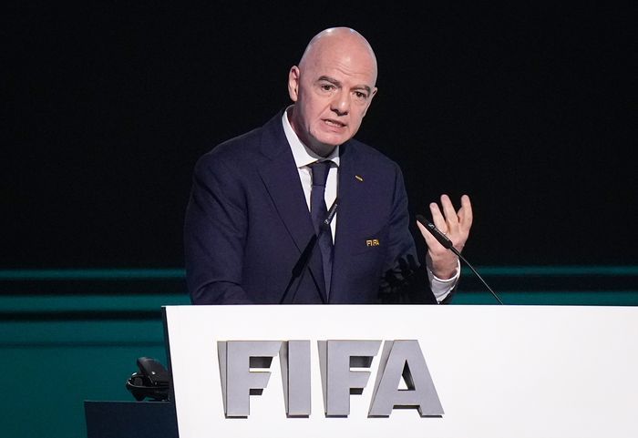 FIFA 총회에 참석한 인판티노 회장. ⓒ AP=뉴시스
