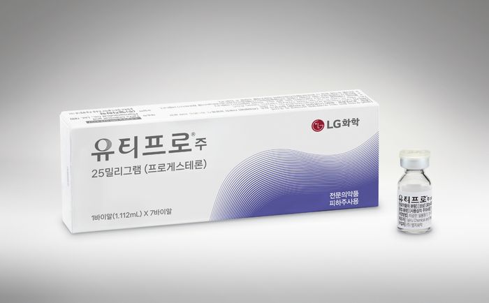LG화학의 피하주사형 프로게스테론 제제 신제품 유티프로 ⓒLG화학