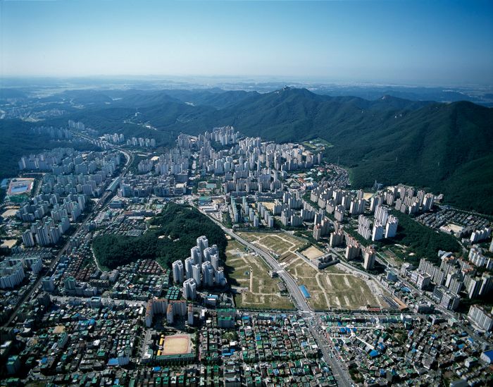 군포 산본신도시 항공사진.ⓒ한국토지주택공사 제공