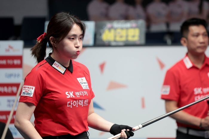 드래프트 전체 1순위로 하이원리조트의 지명을 받은 강지은. ⓒ PBA