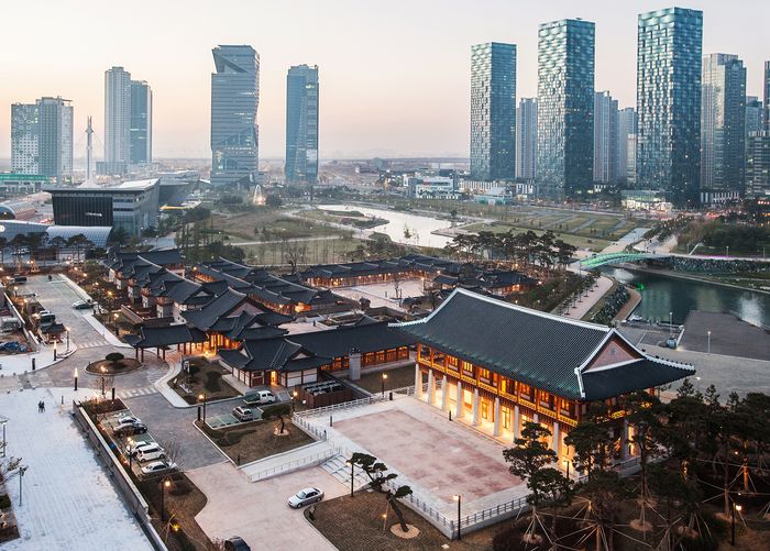 송도 경원재 바이 워커힐이 호텔 전경 ⓒ 인천경제자유구역청 제공