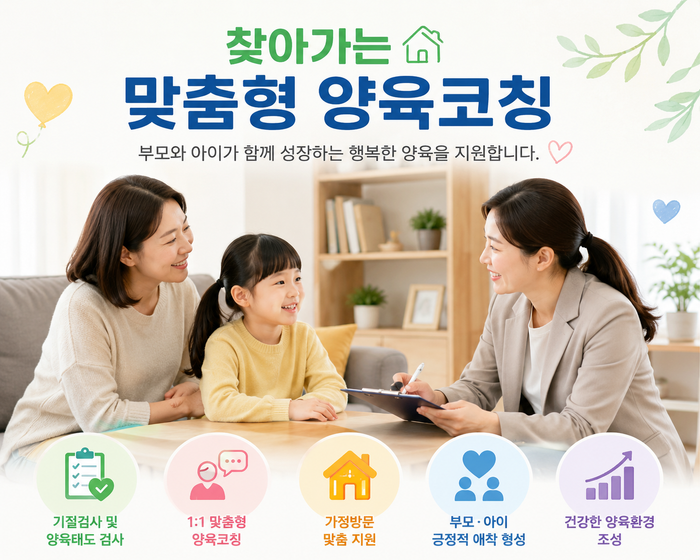 찾아가는 맞춤형 양육코칭 홍보 이미지(AI 생성 이미지)ⓒ부천시제공