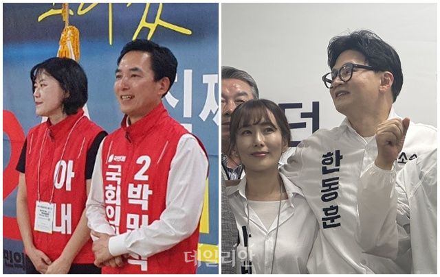 부산 북갑 국회의원 보궐선거에 출마한 박민식 국민의힘 후보·한동훈 무소속 예비후보 ⓒ데일리안 김민석·오수진 기자