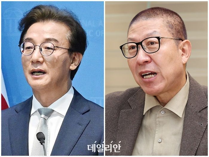 전재수 더불어민주당 부산시장 후보(왼쪽)와 박형준 국민의힘 부산시장 후보(오른쪽) ⓒ데일리안 홍금표 기자