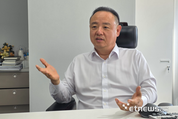 고영률 위고 대표가 전자신문과 인터뷰하고 있다. ⓒ박종진기자