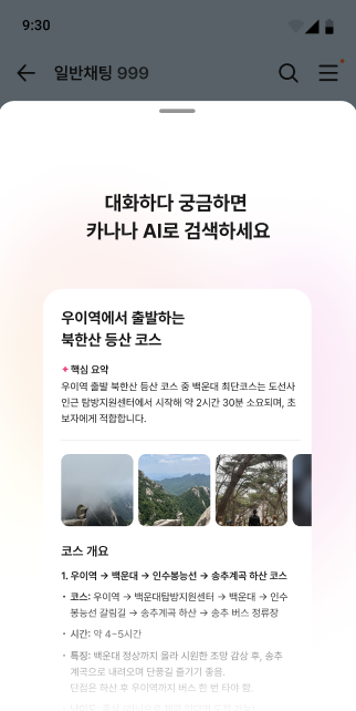 카나나 검색  활용 장면 〈자료 카카오〉