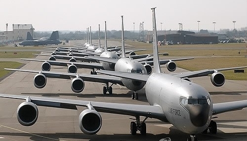 미 공군의 공중급유기 KC-135. 사진=연합뉴스
