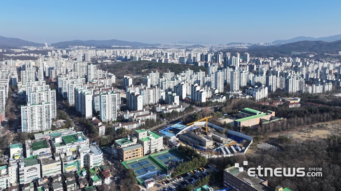 성남시 분당구 노후계획도시 전경.