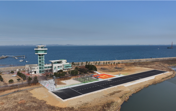무인이동체 해안임무 실증시험장이 위치한 당진 드론산업지원센터 전경. (과기정통부 제공)