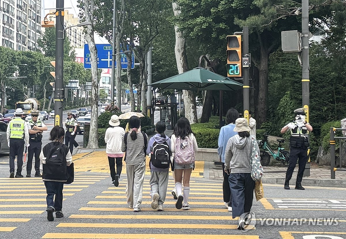 횡단보도 주변 위반 차량 / 연합뉴스