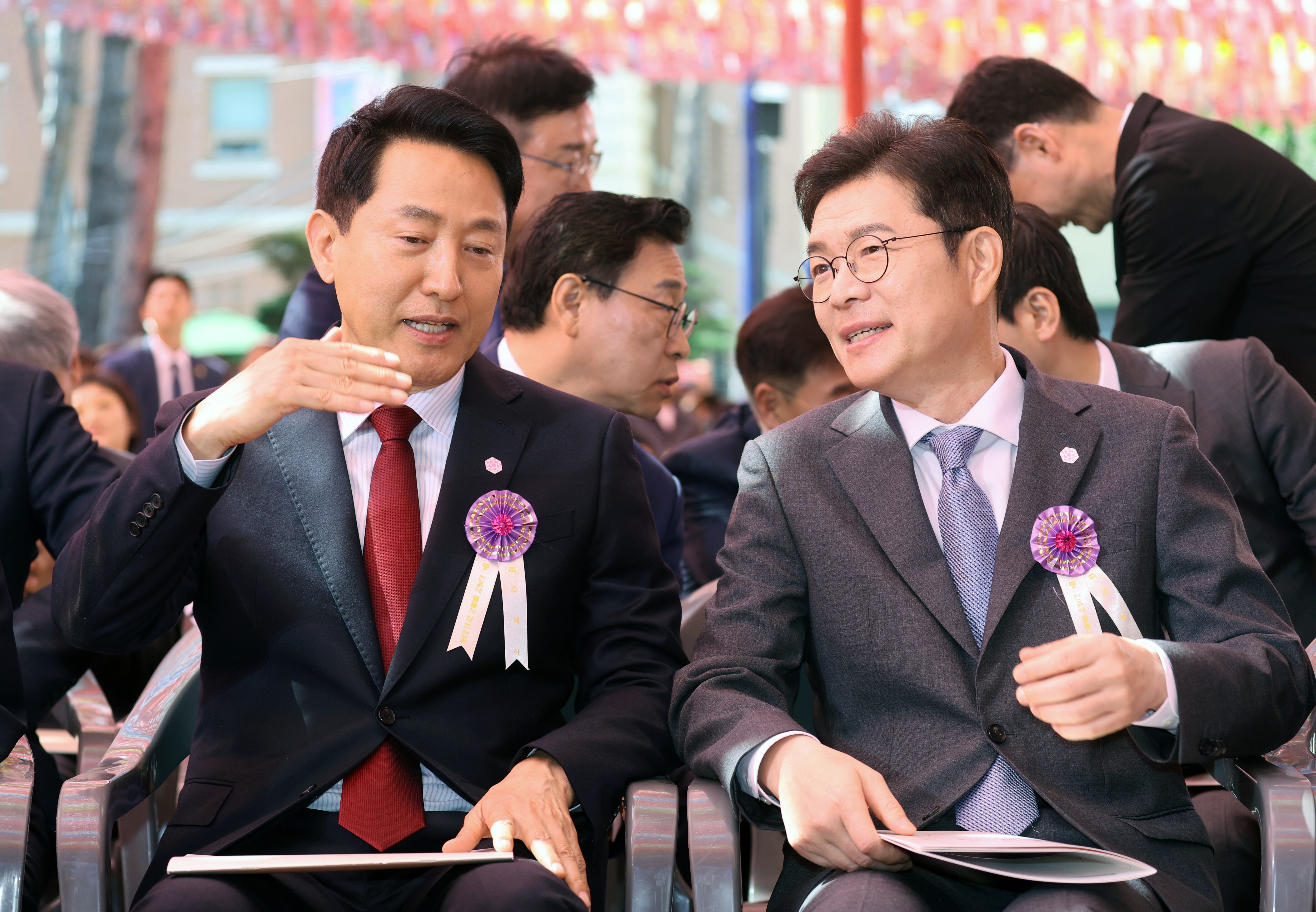 정원오 더불어민주당 서울시장 후보(오른쪽)와 오세훈 국민의힘 서울시장 후보. /뉴스1