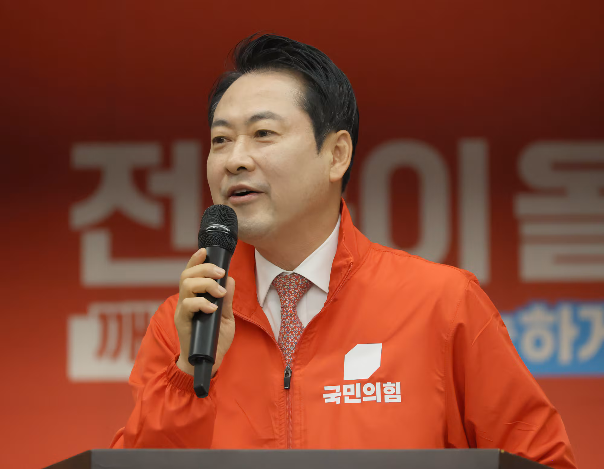 장동혁 국민의힘 대표가 16일 전북 전주시 완산구 국민의힘 전북도당에서 열린 전북 선거대책위원회 발대식 및 필승결의대회에서 발언하고 있다. /연합뉴스